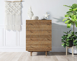 Комод "Boho" на 4 ящика джангл арт BH10