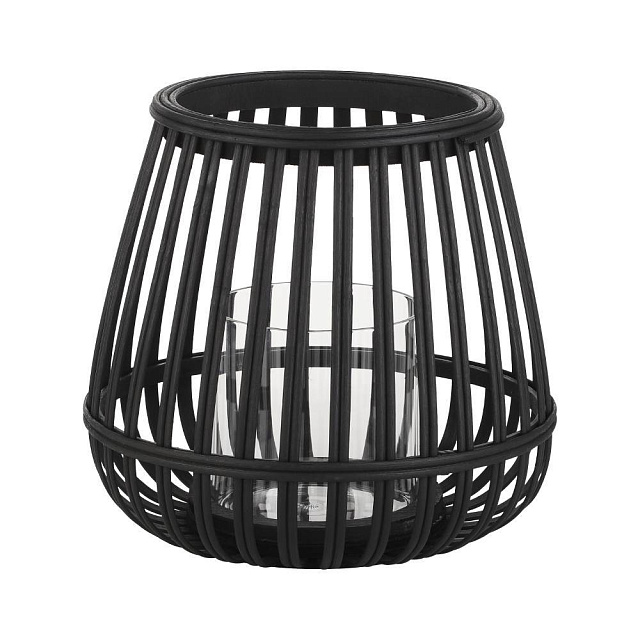 422085 Подсвечник BUNAWAN, B200, ?220, дерево, стекло, черный в Санкт-Петербурге 422085 Подсвечник BUNAWAN, B200, ?220, дерево, стекло, черный