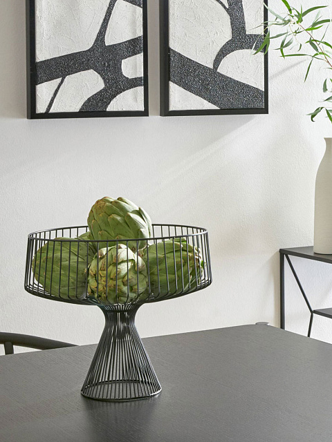 427072 Чаша декоративная UEDA, H250, ?300, сталь, черный в Санкт-Петербурге 427072 Чаша декоративная UEDA, H250, ?300, сталь, черный