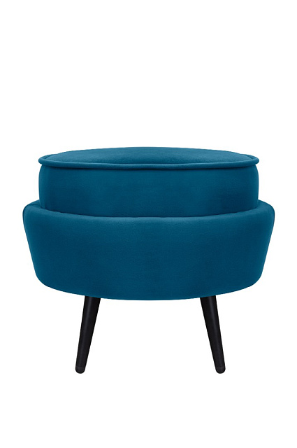 Пуф Pearl Adorn Marine на черных ножках в Санкт-Петербурге Пуф Pearl Adorn Marine на черных ножках
