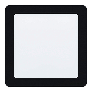 99188 Светодиодный встраиваемый светильник FUEVA 5, 10,5W (LED), 166х166, ET26, 1350lm, 4000K, сталь, черн