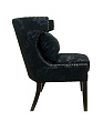 Мягкое полукресло с подлокотниками Suza Black №1