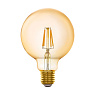 Светодиодная филаментная лампа CONNECT G95, 5,5W (LED) 2200K, 806lm, янтарь