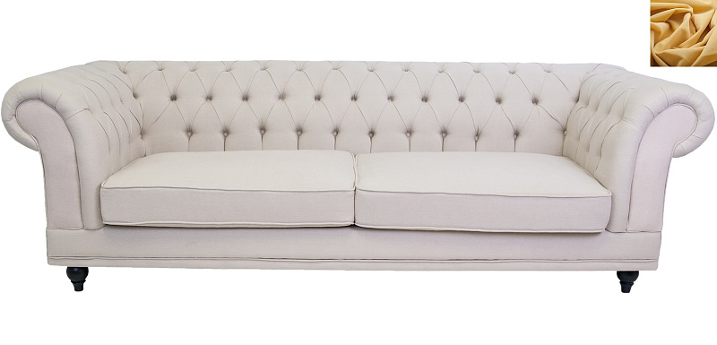 Диван мягкий арт-деко Neylan желтый в Санкт-Петербурге Диван мягкий арт-деко Neylan желтый