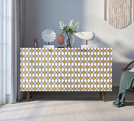 Комод "Berber" три дверки 22 принт арт BB01/Print_22