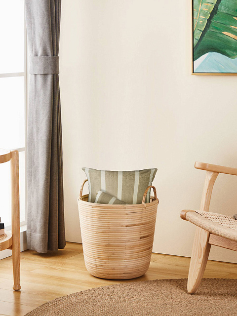 426513 Корзина декоративная NARAHA, H410, ?360, дерево, натуральный в Санкт-Петербурге 426513 Корзина декоративная NARAHA, H410, ?360, дерево, натуральный