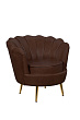 Низкое кресло ракушка Pearl Brown V2 №1
