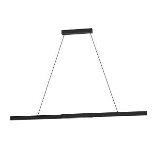 390368 Люстра диммируемая MONTEBUONO, 2X10W (LED), 3000K, 2600lm, L1800, B65, H1500, сталь, анодированный черный/пластик, белый