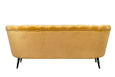 Дизайнерский диван Pearl Triple Yellow на черных ножках №3