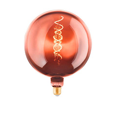 Светод. лампа G200, димм., 4W (E27), ?200, L255, 1600K, 50lm, медь