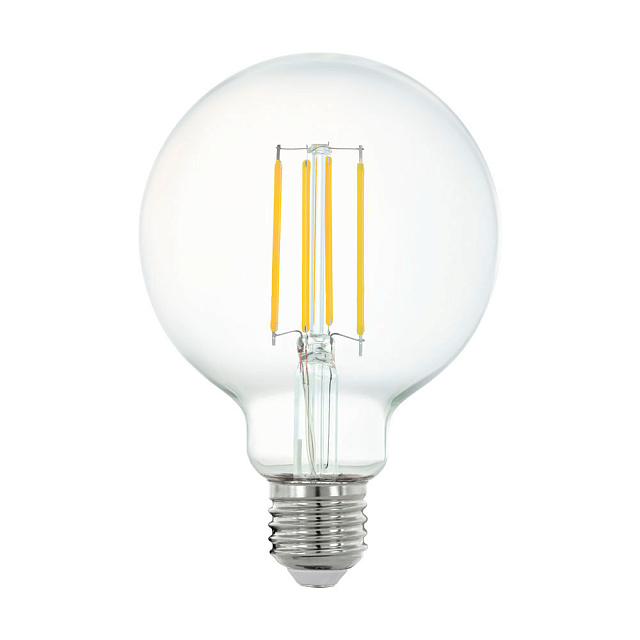 Светодиодная филаментная лампа CONNECT G95, 6W (LED) 2700K, 806lm, прозрачный