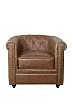 Кожаное кресло Karo Brown leather №0