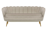 Диван ракушка для гостиниц Pearl Triple Taupe №0