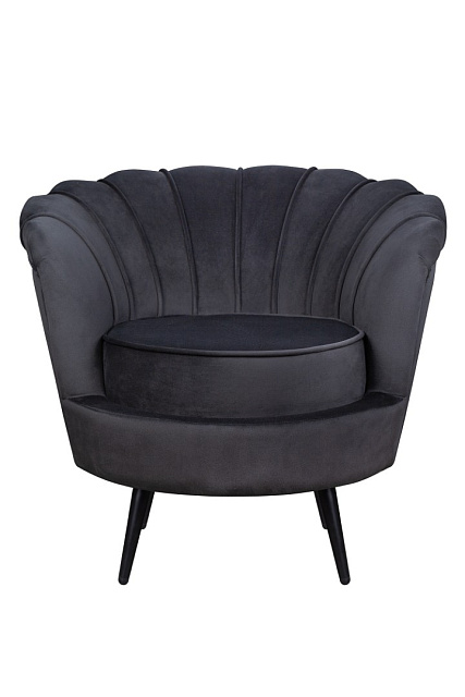 Низкое кресло ракушка Pearl черный V2 в Санкт-Петербурге Низкое кресло ракушка Pearl черный V2