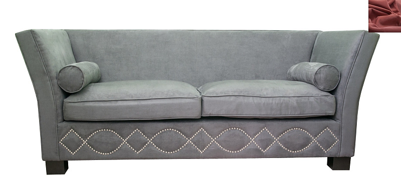 Диван арт-деко Volte Grey цвет красный