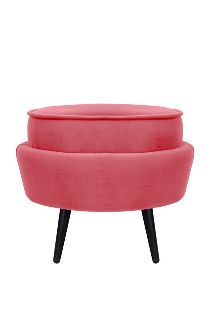Пуф Pearl Adorn Karmin на черных ножках