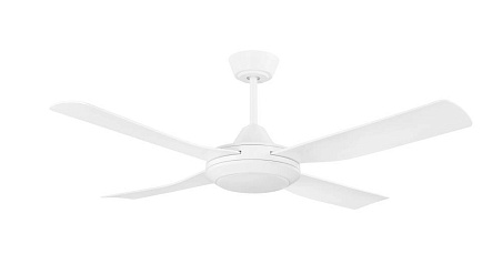Потолочный вентилятор c подсветкой BONDI 48, 1x20W(LED), ?1219, пластик, белый матовый