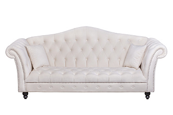 Диван с высокой спинкой для гостиниц Calee Beige