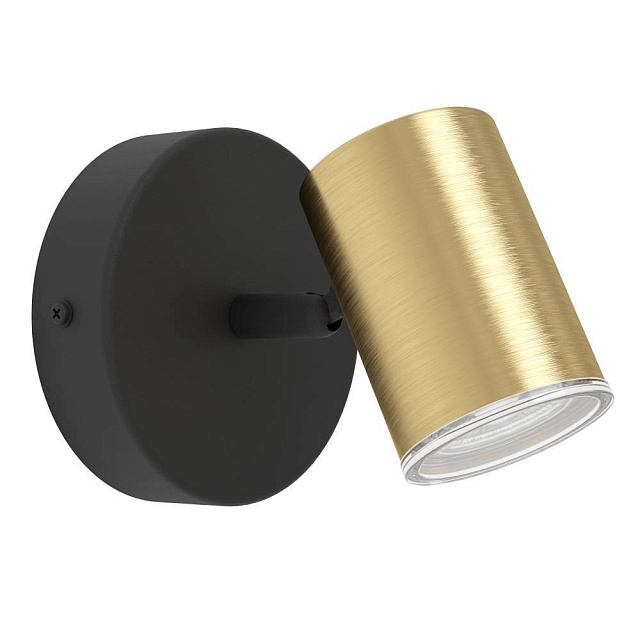 300583 Спот CONSUMA 1, 1X5W(GU10), IP44,сталь, черный, латунь состаренный в Санкт-Петербурге 300583 Спот CONSUMA 1, 1X5W(GU10), IP44,сталь, черный, латунь состаренный