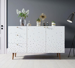 Комод "Berber" с двумя дверками и ящиками принт 15 арт BB17/Print_15