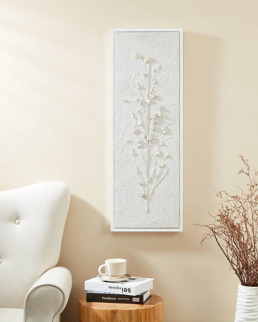 423037 Картина ALAMINOS, L330, B30, H930, пластик, холст, белый, золотой в Санкт-Петербурге 423037 Картина ALAMINOS, L330, B30, H930, пластик, холст, белый, золотой