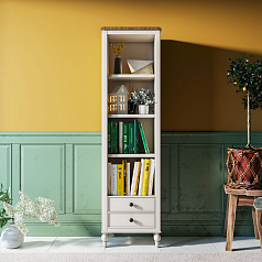 Узкий стеллаж "Odri" с ящиками в стиле Прованс арт od2130L