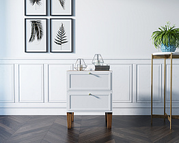 Комод-тумба "Andersen" с двумя ящиками арт AN04/1WH