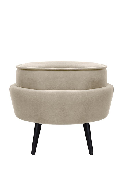 Пуф Pearl Adorn Taupe на черных ножках в Санкт-Петербурге Пуф Pearl Adorn Taupe на черных ножках