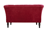 Прямой двухместный диван Dalena Vine красный №3