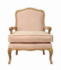 Мягкое полукресло с подлокотниками Nitro Beige Velvet в Санкт-Петербурге