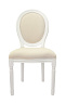 Дизайнерский обеденный стул модерн Volker Beige and White