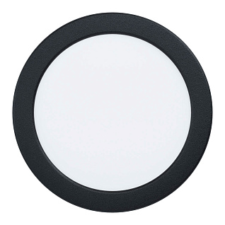 99212 Светодиодный встраиваемый светильник FUEVA 5, 11W (LED), ?166, ET26, IP44, 1350lm, 3000K, сталь, черный