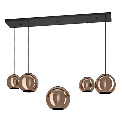 390388 Подвес CORDOBA, 5X40W(E27), сталь, черный, медный