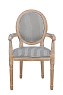 Мягкий стул с подлокотниками Volker Arm Black Pinstripe