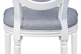 Стул с круглой спинкой Volker oak Grey and White №4