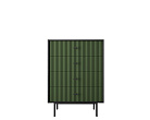 Комод вертикальный с четырьмя ящиками "Emerson" арт EM18/green/L №0