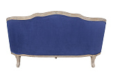 Дизайнерский двухместный диван Darcy 2 ампир синий №3