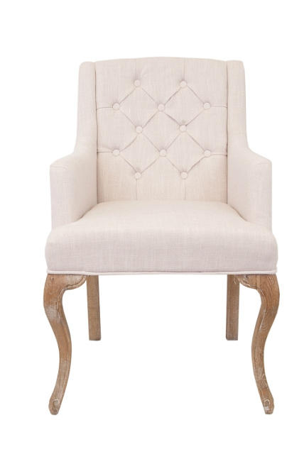 Мягкий стул с подлокотниками Deron White в Санкт-Петербурге Мягкий стул с подлокотниками Deron White