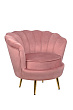 Низкое кресло ракушка Pearl Pink V3 №1