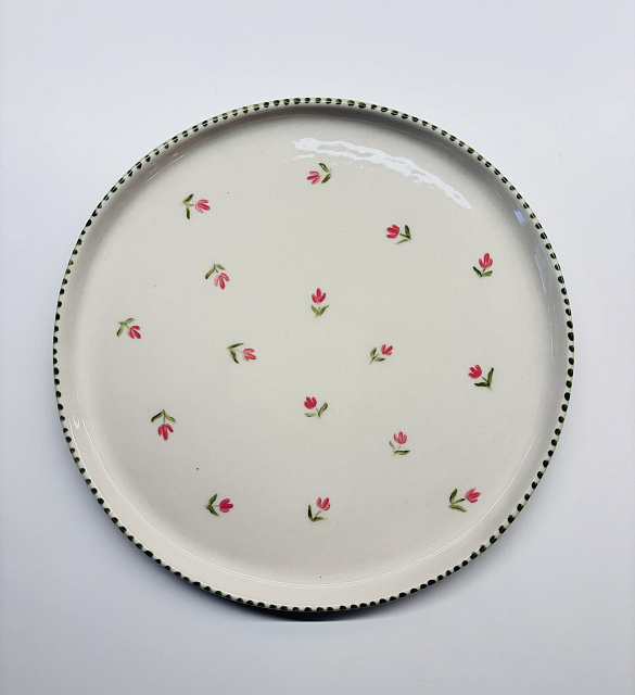 Тарелка "Цветочная" диаметр 19см в Санкт-Петербурге Тарелка "Цветочная" диаметр 19см