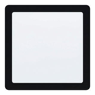 99189 Светодиодный встраиваемый светильник FUEVA 5, 17W (LED), 216х216, ET26, 2100lm, 4000K, сталь, черный