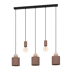 Подвес GAZZOLA, 5x40W(E27), сталь, мокка, песочный