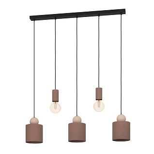 Подвес GAZZOLA, 5x40W(E27), сталь, мокка, песочный