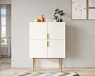 Малый комод с четырьмя дверками на высоких ножках "Line" LN13/GR1/beige №3