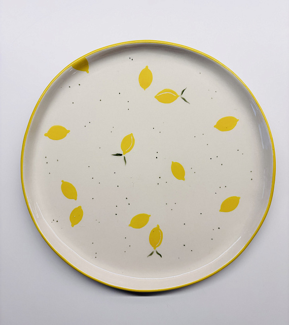 Тарелка "Лимонная" диаметр 19см в Санкт-Петербурге Тарелка "Лимонная" диаметр 19см