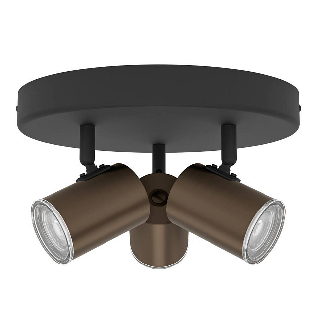 300591 Спот CONSUMA 1, 3X5W(GU10), IP44,сталь, бронзовый, черный в Санкт-Петербурге 300591 Спот CONSUMA 1, 3X5W(GU10), IP44,сталь, бронзовый, черный