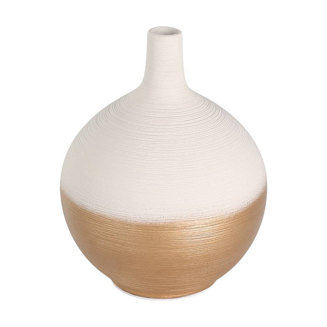 421417 Ваза декоративная SARYKSU, H185, керамика, белый, золотой в Санкт-Петербурге 421417 Ваза декоративная SARYKSU, H185, керамика, белый, золотой