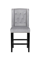 Дизайнерский полубарный стул Skipton Average Grey Velvet