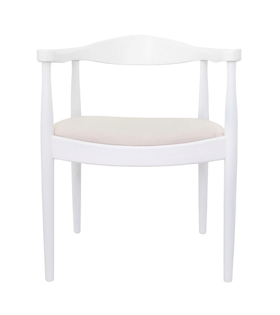 Мягкий стул с подлокотниками Carlo White в Санкт-Петербурге Мягкий стул с подлокотниками Carlo White