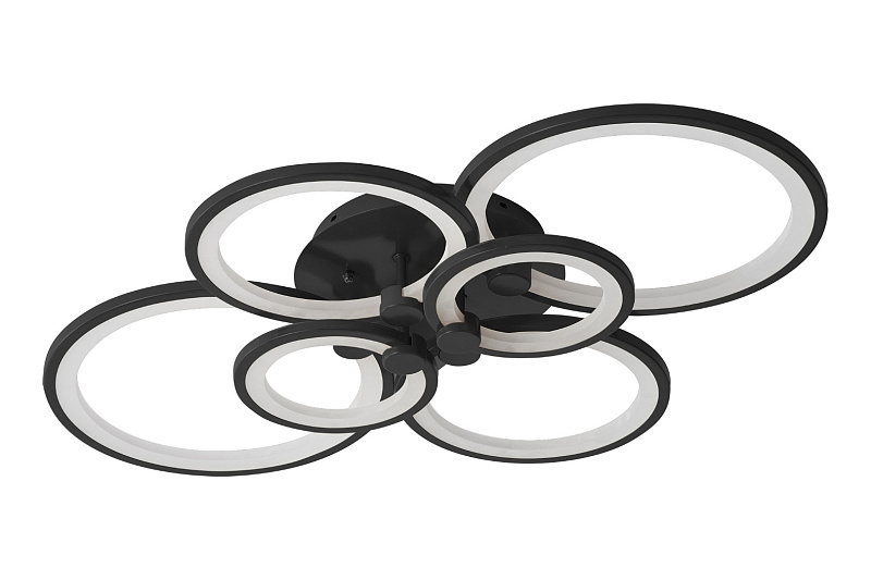 Люстра Oris 6 rings black в Санкт-Петербурге Люстра Oris 6 rings black